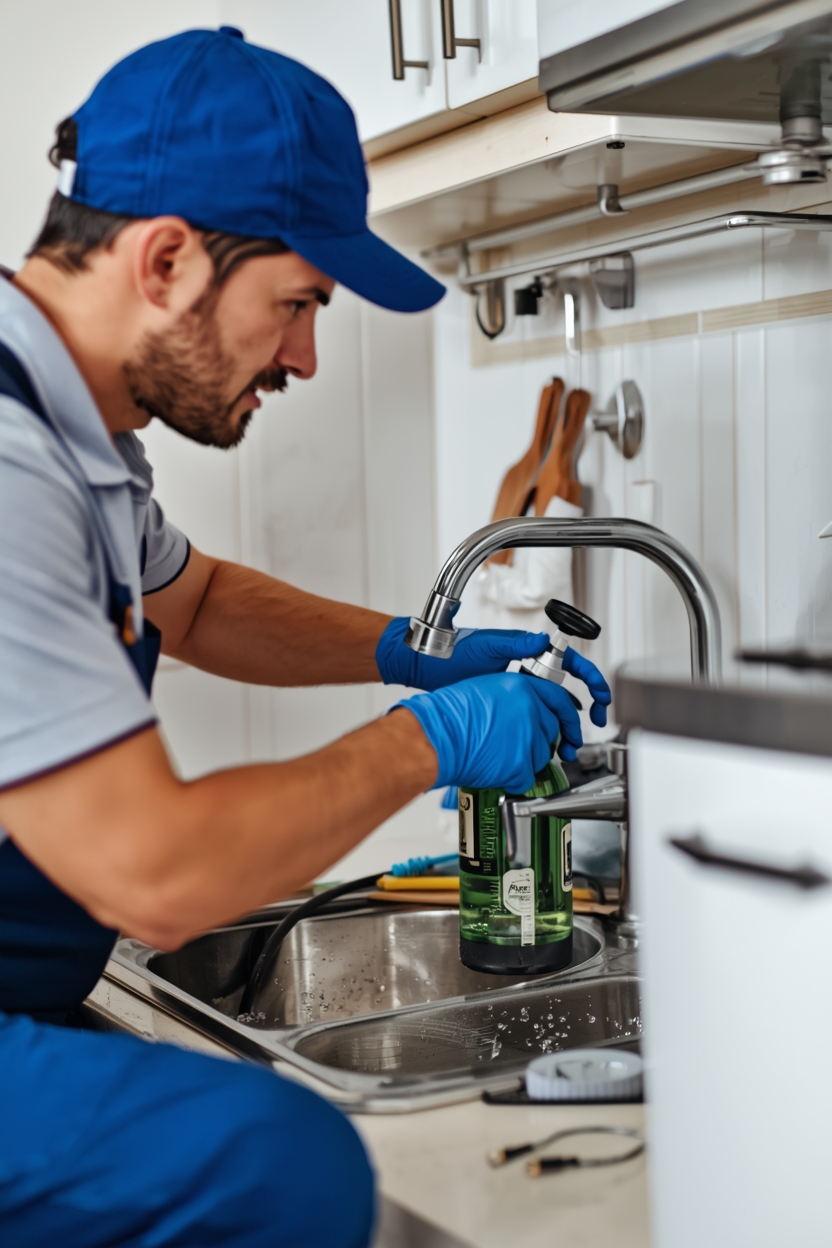 RO water purifier technician servicing machine